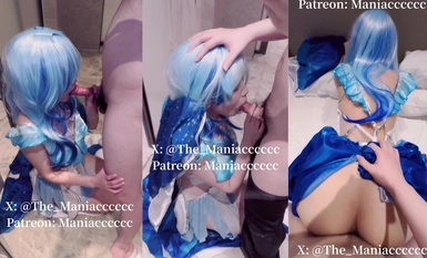[COS control ecstasy] "Beauty Coser Collector" Welfare Ji Pao Liang Master "Maniacccccc" paid resource "Mingchao" The shore guard kneels in front of the mirror for a blowjob, perfect rear entry 1