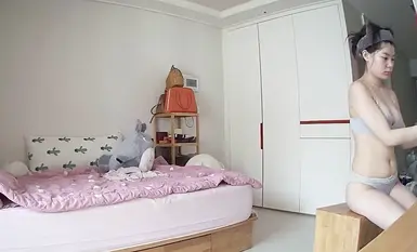 แอบถ่ายน้องสะใภ้ตอนตื่นนอนตอนเช้า เปลี่ยนเสื้อผ้า แต่งหน้า