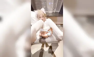 【2025年新品】可鹽可甜COS抽像女菩薩【池甜chitian1】紙飛機VIP群福利①，各種露臉性愛，高潮噴水 (4)