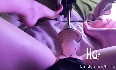 hellgirl #masturbation #sex machine #climax 2025.01.28