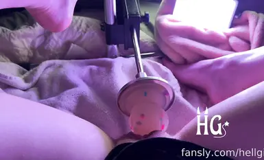 hellgirl #masturbation #sex machine #climax 2025.01.28