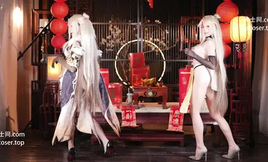 [2025년 2월 신상품] 외모가 고운 미소녀, 최고의 연약한 소녀 [이코 젖은 토끼] 유료 테마, "황금뱀이 재물을 가져다주고, 닝광 새해"