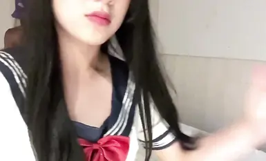 反差清纯JK服人妖大学生TS「韩梓彤」精华小合集_极品伪娘吃屌口活舔屁眼，无套操健身帅哥好会玩(9)