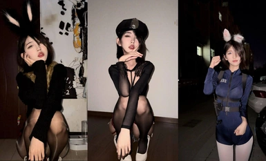 土豪大哥重金定制高颜值极品身材小母狗，黑白丝袜高跟自慰(2)