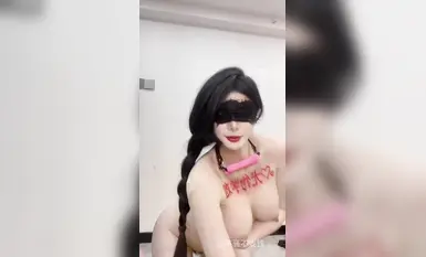 [Tiada perempuan murahan, tiada wang] Tetek besar, stoking hitam tersuai, kasut tumit tinggi, gerak kaki, melancap, memancut (6)