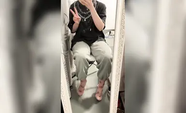 유밍 사진 학생 발 모델 맨발 흰 양말 옥발 쇼 컬렉션 (1)