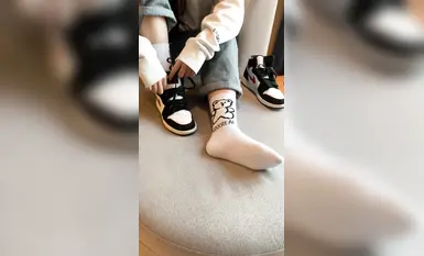 誉铭摄影学生足模裸足白袜玉足秀合集(3)