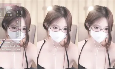 ストリップチャット放送の女神[yaya_86]ソファの分割、顔、マンコ、お尻、肛門（7）