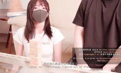 【HongKongDoll玩偶姐姐】情人节特辑前男友篇积木游戏输光赤裸身体粉穴呈现湿润夹击