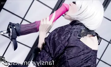 Ksucolt-尼爾機械紀元cos，挑戰兩根假馬屌