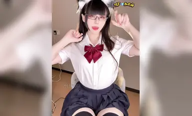 【cos 自慰制服黑丝..】纯欲猫耳