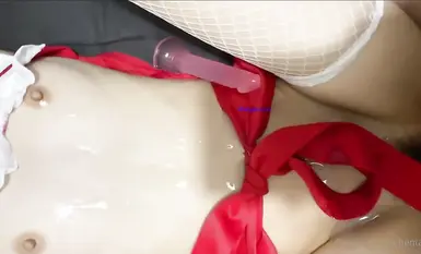 学校一の美人クラス美少女「変態TV」が美脚で捕獲されピンクの白虎マンコにチンポを詰め込まれ小柄な身体を様々な体位で犯され快感の音を響かせた（7）