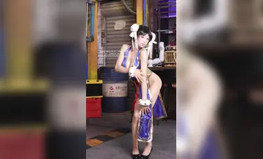 咬一口兔娘ovo『街霸-春麗』桃花旗袍