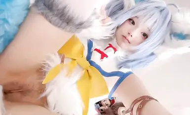 loli muka bayi yang menggembirakan [cocacla2002] berkualiti tinggi COSer mengejek sendiri makan ayam (5)