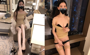 [クロエ・フェイフェイ on Weibo] 最高の美脚女神ホテル - ピギースカート