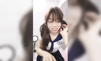 [Shi Shi] Kontras jalang_Stoking hitam, kasut tumit tinggi, prop dimasukkan secara liar, jus putih meleleh keluar, dan mata yang membulat! _5