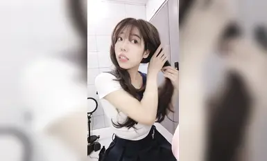 [Shi Shi] Kontras jalang_Stoking hitam, kasut tumit tinggi, prop dimasukkan secara liar, jus putih meleleh keluar, dan mata yang membulat! _5