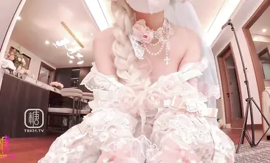 花嫁OL娘｢Tame凛｣深喉吸茎口爆反差清纯萝莉梅开二度插入水汪汪小穴内射